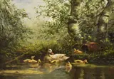 Untitled by Constant Artz, oil on canvas, sold Jun 2024