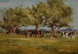 Untitled by Peter Ward, oil on canvas, sold Jun 2024