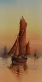 Early Morning' and 'Sunset by Garman Morris, watercolour, sold Jun 2024