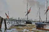 Untitled by John Lewis, watercolour, sold Jun 2024