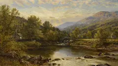 Untitled by Alfred Augustus Glendening, Sr., 1902, oil on canvas, sold Jun 2024