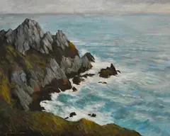 Untitled by John Cooke, oil on canvas, sold Jun 2024