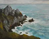 Untitled by John Cooke, oil on canvas, sold Jun 2024