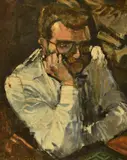 Untitled by John Cooke, oil, sold Jun 2024
