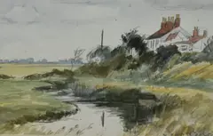 Untitled by John Cooke, watercolour, sold Jun 2024