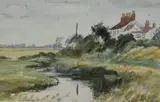 Untitled by John Cooke, watercolour, sold Jun 2024