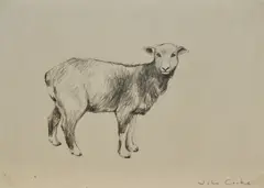 Untitled by John Cooke, pencil on paper, sold Jun 2024