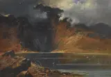Untitled by Clarence Rae, oil on canvas, sold May 2024