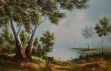 Untitled by Hans Heysen, oil on canvas, sold May 2024