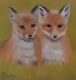Waiting for Mother by Jean Preston, pastel, sold May 2024