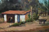 Untitled by Carlos Bueno Assumpcao, oil on board, sold May 2024