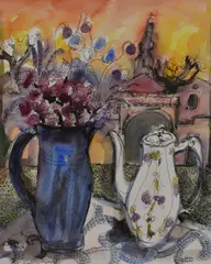Untitled by Lydia Corbett, watercolour, sold May 2024