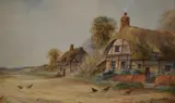 Untitled by Ernest Potter, watercolor, sold May 2024