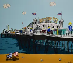 Brighton Actually by Dylan Izaak, print, sold May 2024