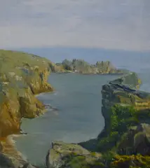 Untitled by J.M. Unsworth, oil on canvas, sold Apr 2024
