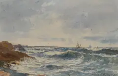 Untitled by William J. King, watercolour, sold Apr 2024