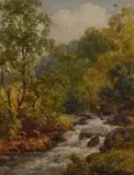 Untitled by William J. King, watercolor, sold Apr 2024