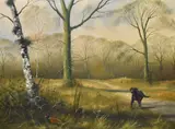Untitled by David Waller, oil on canvas, sold Apr 2024