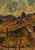 Untitled by Albert Grice, 1972, oil on board, sold Apr 2024