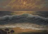 Untitled by C. d. Bruin, oil on canvas, sold Apr 2024