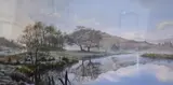 Untitled by M J Howley, Oil pastel, a Lake District landscape, a misty winter morning, signed and dated, offered Aug 2026