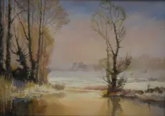 Untitled by Arthur E Bell, Acrylic on board, offered Aug 2026