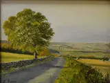 Untitled by B Amos, oil on board, offered Aug 2026