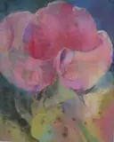 Flower Study by Brenda Inston, Oil, offered Aug 2026