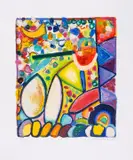 Untitled by Gillian Ayres, Etching with carborundum printed in colours extensively hand-coloured in acrylic, sold Jul 2025