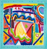 Untitled by Gillian Ayres, Etching with carborundum printed in colours, extensively hand-coloured in acrylic, sold Jul 2025