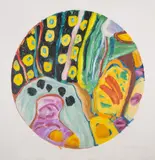 Untitled by Gillian Ayres, Etching with carborundum printed in colours, extensively hand-coloured with acrylic, sold Jul 2025