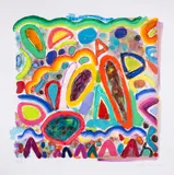 Untitled by Gillian Ayres, Etching with carborundum printed in colours extensively hand-coloured in acrylic, sold Jul 2025