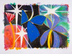 Untitled by Gillian Ayres, etching, sold Jul 2025