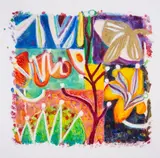 Untitled by Gillian Ayres, etching, sold Jul 2025