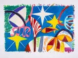 Untitled by Gillian Ayres, etching, sold Jul 2025