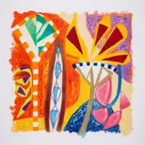 Untitled by Gillian Ayres, etching, sold Jul 2025
