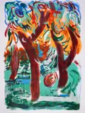 Untitled by Michael Heindorff, acrylic, sold Jul 2025