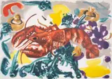 Untitled by Michael Heindorff, Etching with carborundum printed in colours, sold Jul 2025