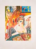 Untitled by John Bellany, Etching with aquatint printed in colours, sold Jul 2025