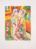 Untitled by John Bellany, Etching with aquatint printed in colours, sold Jul 2025