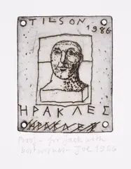 Untitled by Joe Tilson, Etching with aquatint, sold Jul 2025