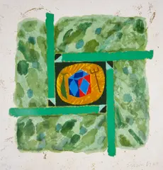 Untitled by Joe Tilson, Etching with aquatint and carborundum printed in colours, hand-finished in acrylic, sold Jul 2025