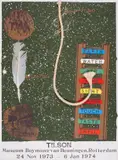 Untitled by Joe Tilson, Screenprint with collaged rope and feather, sold Jul 2025