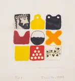 Untitled by Joe Tilson, Etching with aquatint and carborundum printed in colours, sold Jul 2025