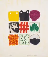 Untitled by Joe Tilson, Etching, aquatint and carborundum printed in colours, sold Jul 2025