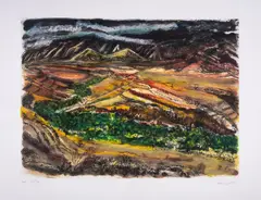 Untitled by Luke Piper, Etching with aquatint and carborundum printed in colours, sold Jul 2025