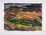 Untitled by Luke Piper, Etching with aquatint and carborundum printed in colours, sold Jul 2025