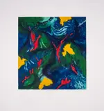 Untitled by John Hubbard, Etching with aquatint printed in colours, sold Jul 2025