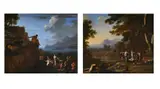 Polyphemus and galatea; the judgment of paris by Herman van Swanevelt, Oil on canvas, a pair The former signed and dated 'HVS, sold Jul 2025