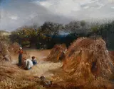 The gleaning field by Samuel Palmer, Oil on canvas, sold Jul 2025